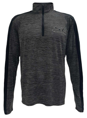 Harley-Davidson Men's Screamin' Eagle Shadow 1/4-Zip Long Sleeve Pullover, Black - Wisconsin Harley-Davidson