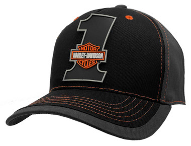 Harley-Davidson Men's #1 Bar & Shield Colorblocked Baseball Cap - Wisconsin Harley-Davidson