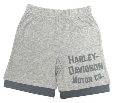 Harley-Davidson® Little Girls' Double Layered Stretch Shorts