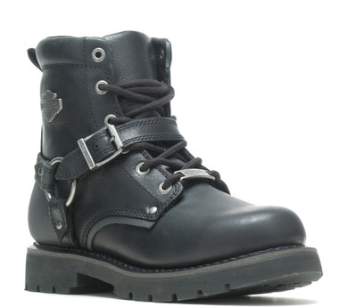 Harley-Davidson Women's Becky Flash 6-Inch Black or Grey Motorcycle Boots D87245 - Wisconsin Harley-Davidson
