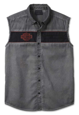 Harley-Davidson Men's Iron Bond Sleeveless Blowout Shirt, Black 99005-23VM - Wisconsin Harley-Davidson