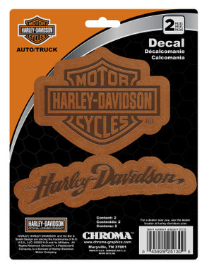 Harley-Davidson® Bar & Shield Logo Racing Flag Decals - Burgundy