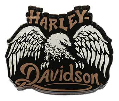 Harley-Davidson Cut-Out Dark Wing Eagle Hard Acrylic Magnet - 3 inch - Black - Wisconsin Harley-Davidson
