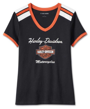 ◆Harley Davidson◆ Back logo crew neck black HH14311205 30299602b__1__63602.1734737168
