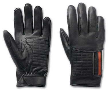 Harley-Davidson Women's South Shore Full-Finger Leather Gloves - Black98114-23VW - Wisconsin Harley-Davidson