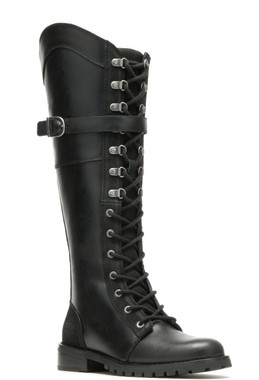 Harley-Davidson Women's Bradner Lace-Up 16" Black Motorcycle Boots D87261 - Wisconsin Harley-Davidson