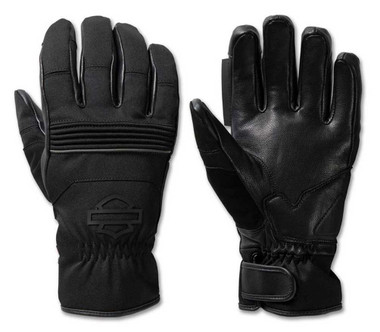 Harley-Davidson Men's Apex Mixed Media Full-Finger Gloves -Black 98134-23VM - Wisconsin Harley-Davidson