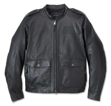 Harley-Davidson Men's Layering System Captains Leather Jacket - Black 98022-23VM - Wisconsin Harley-Davidson