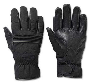 Harley-Davidson® Men's Newhall Mixed Media Full-Finger Gloves 