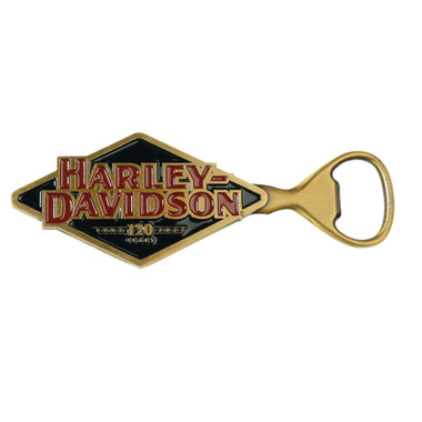 Harley-Davidson® Open Bar & Shield Eagle Bottle Opener, Zinc Cast