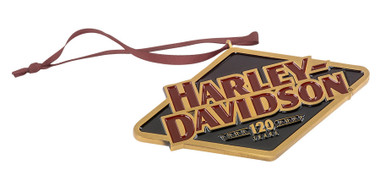 Harley-Davidson 120th Anniversary Metal Christmas Tree Ornament, Limited Edition - Wisconsin Harley-Davidson