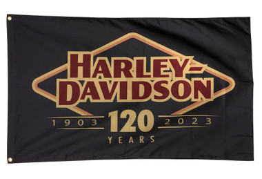 Harley-Davidson Weather-Resistant 120th Anniversary Outdoor Flag Limited Edition - Wisconsin Harley-Davidson