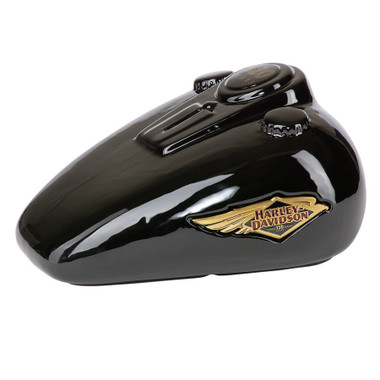 Harley-Davidson® Open Bar & Shield Medallion Gas Tank Bank, Black