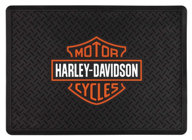 Harley-Davidson Bar & Shield Heavy-Duty Cargo Floor Mat - 25 x 35 in. - Black - Wisconsin Harley-Davidson