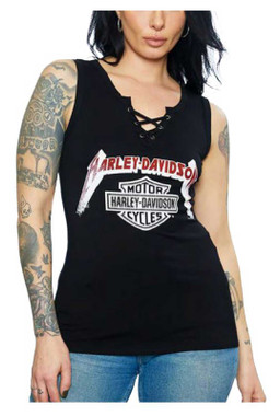 Harley-Davidson タンクトップ Vネック Lサイズ ダークグレー Harley-Davidson Men's Tank Tops and Sleeveless Tees
