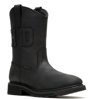Harley-Davidson Men's 120th 10-inch Altman WP Black Motorcycle Boots D96300 - Wisconsin Harley-Davidson