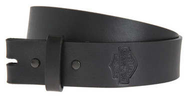 Harley-Davidson Men's Plain & Simple Bar & Shield Belt Strap, HDMST10991-BLK - Wisconsin Harley-Davidson