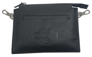 Harley-Davidson Women's Vixen Bar & Shield Leather Hip Bag w/ Strap - Black - Wisconsin Harley-Davidson