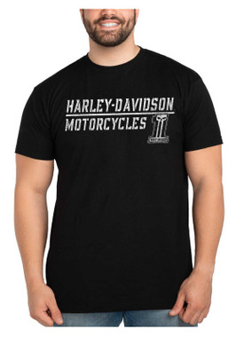 Harley-Davidson Men's #1 Skull Crew Neck Short Sleeve T-Shirt - Black - Wisconsin Harley-Davidson