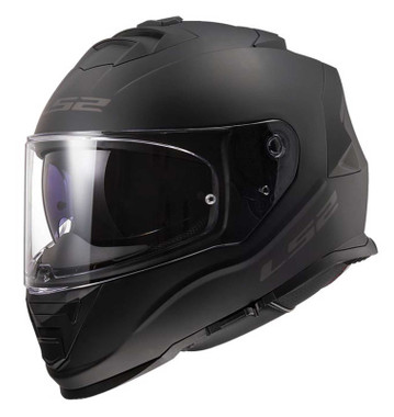 LS2 Helmets Assault Solid Full Face Sun Shield Motorcycle Helmet, Matte Black - Wisconsin Harley-Davidson