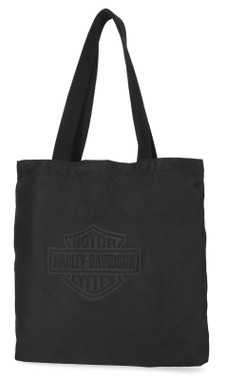 Harley-Davidson Women's Classic Codura Bar & Shield Polyester Tote Bag - Black - Wisconsin Harley-Davidson