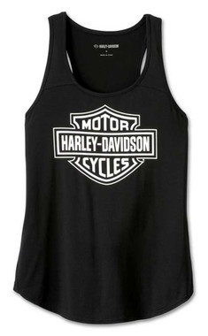 Harley-Davidson Women's Vanquisher Racerback Sleeveless Tank - Black 96730-23VW - Wisconsin Harley-Davidson