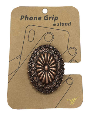 That's A Wrap Southwestern Oval Concho Universal Phone Kickstand - Rose Gold - Wisconsin Harley-Davidson