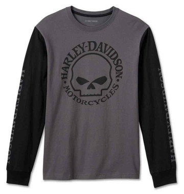 Harley-Davidson® Men's Willie G Skull Long Sleeve Causal Shirt