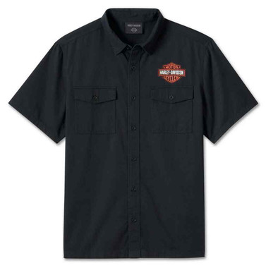 Harley-Davidson® Men's Darting Short Sleeve Button Shirt