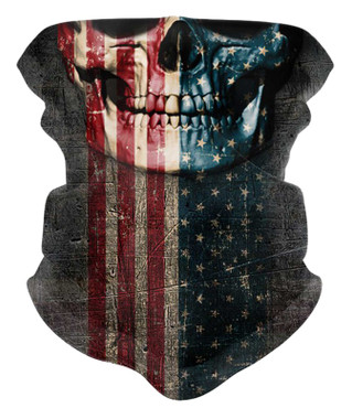 That's A Wrap Unisex Performance RWB Patriotic Skull Jaw Reversible Do Band - Wisconsin Harley-Davidson