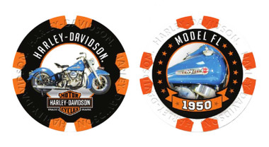 Harley-Davidson® Poker Chip Collectors Frame, Holds 28 Chips, Made