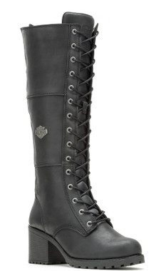Harley-Davidson® Women's Lenora 6-Inch Black Leather Fashion Boots