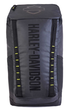 Harley-Davidson Nomad Lightweight Water-Resistant Backpack - Black/Lime - Wisconsin Harley-Davidson