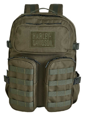 Harley-Davidson Rebel Rugged High-Density Polyester Backpack - Grape Leaf - Wisconsin Harley-Davidson