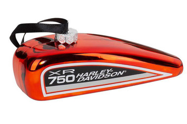 Harley-Davidson XR-750 Tank Hanging Glass Holiday Christmas Tree Ornament - Wisconsin Harley-Davidson