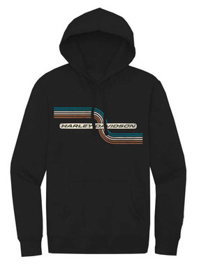 Harley-Davidson Men's Tank Graphic Pullover Fleece Hoodie - Black 99119-22VM - Wisconsin Harley-Davidson