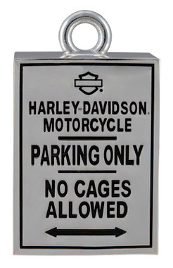 Harley-Davidson Motorcycle H-D Parking Only Sign Ride Bell - Shiny Silver - Wisconsin Harley-Davidson