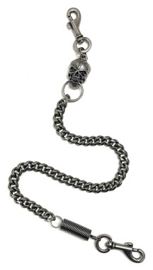 Harley-Davidson® Men's #1 Skull 24 inch Wallet Chain, Antique