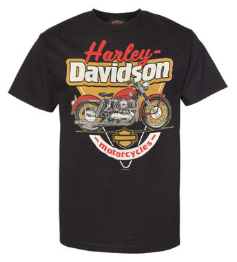 Harley-Davidson Men's MC Sigil II Printed Graphic Cotton Tee Shirt, Black - Wisconsin Harley-Davidson
