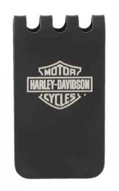 Harley-Davidson Men's B&S Metal Money Clip/Bottle Opener - Matte Black Finish - Wisconsin Harley-Davidson