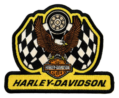 Harley-Davidson® 3.5 in. Who Won Number One Emblem Sew-On Patch