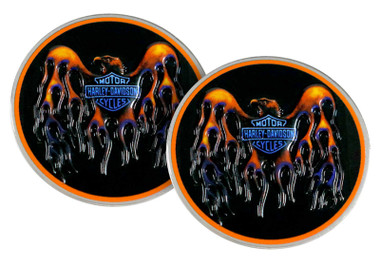 Harley-Davidson Eagle Rising Metal Challenge Coin, 1.75 inch - Silver Finish - Wisconsin Harley-Davidson