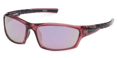 Harley-Davidson Women's Racer Square Sunglasses, Shiny Violet Plastic Frames - Wisconsin Harley-Davidson