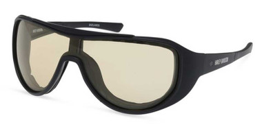 Harley-Davidson Mens Badlands Shield Photochromic Sunglasses, Matte Black Frames - Wisconsin Harley-Davidson