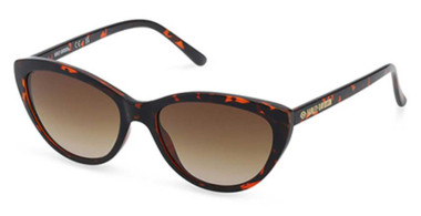 Harley-Davidson Women's Cat Eye Fashion Sunglasses, Dark Havana Plastic Frames - Wisconsin Harley-Davidson