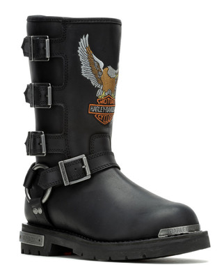 Harley-Davidson Women's Corley 10-Inch Motorcycle Boots, Black or Brown D87305 - Wisconsin Harley-Davidson