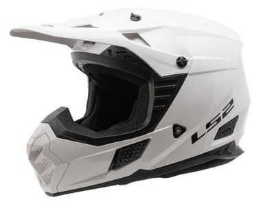 LS2 Helmets Coz Solid Full Face MX Off-Road Motorcycle Helmet - Gloss White - Wisconsin Harley-Davidson