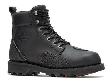 Harley-Davidson Men's Shrader 6-Inch Black Waterproof Motorcycle Boots, D96311 - Wisconsin Harley-Davidson