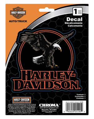 Harley Davidson 看板 レッドデビル チェッカーフラッグ サイン Harley-Davidson® 2-Piece Right/Left Eagle w/ H-D Text Decal