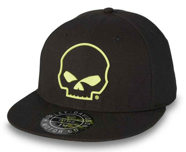 Snapback Hats for Men Skull Hat Flat Bill Hat for Boy Snap Backpack Baseball Cap Skeleton Hand Black